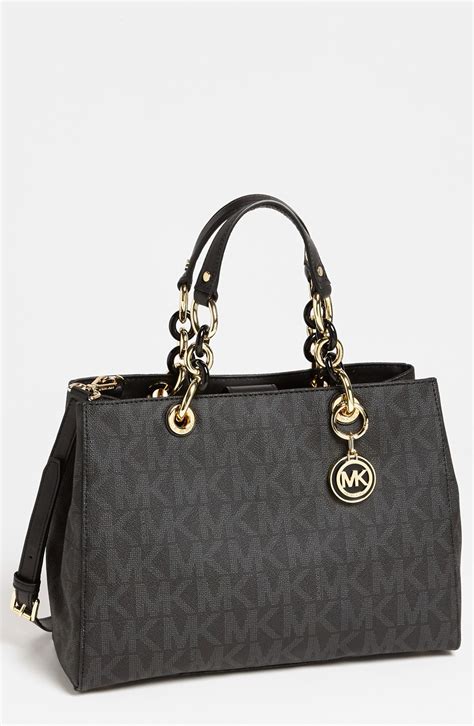 michael kors cynthia medium satchel uk|Michael Kors opened satchel purse.